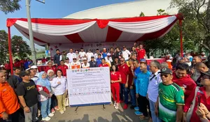Wali Kota Bekasi Tri Adhianto Bersama Perwakilan Partai Deklarasi Pemilu Damai 2024
