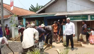 Dapat Anggaran Samisade, Pemdes Kampungsawah Rumpin Bangun Akses Jalan Panoongan-Gardu 