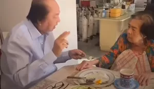 Viral! Konglomerat Ini Suapi Makan Sang Ibu Sebelum Bangun Rumah Sakit di IKN