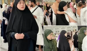 Celine Evangelista Jalani Umroh Awal Tahun 2026, Momen Thawaf Bareng Anak ke Tanah Suci Bikin Salfok, Benarkah Sang Buah Hati Sudah Mualaf?