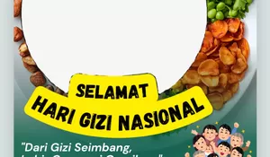 ‎7 Link Twibbon Gizi Nasional 2026, Rayakan Bersama HGN ke-66 dengan Foto Bergambar yang Cocok untuk Unggahan Media Sosial