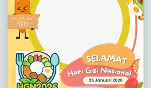 10 Link Twibbon Hari Gizi Nasional 25 Januari 2026, Lengkap Tema dan Logo Resmi yang Cocok Pada Unggahan Medsos