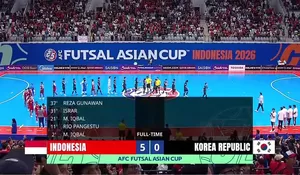 Menggila di Kandang! Timnas Futsal Indonesia Hancurkan Korea Selatan 5-0 di  AFC Futsal Asian Cup 2026