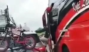 Viral di Jalur Solo-Yogyakarta! Bus Diduga Ugal-ugalan Pepet Mobil hingga Pengendara Alami Luka