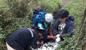 Dramatis! Detik-detik Pendaki Asal Jember Dievakuasi dari Jalur Curam Gunung Rante Banyuwangi