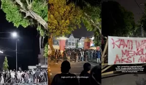 6 Fakta Demo di Markas Polda DIY, Massa Robohkan Pagar hingga 3 Mahasiswa yang Ditangkap Diserahkan Kembali ke Rektorat