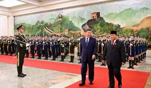 Sambutan Meriah Penuh Kehormatan untuk Presiden Prabowo di Beijing  