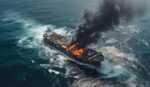 Kapal Tanker Bahan Bakar Jet Militer AS Ditabrak Kapal Kargo di Perairan Inggris, Kebakaran Dahsyat Tak Terelakkan 