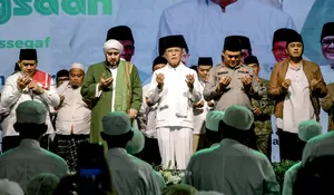 Sholawat Kebangsaan Bersama Habib Syech Meriahkan HAB Kemenag ke-80 di Stadion Galuh Ciamis
