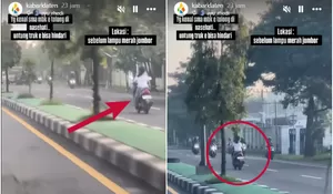 Viral Cewek Naik Motor Lawan Arah di Jalan Solo-Yogya Ceper Klaten, Begini Kata Polisi