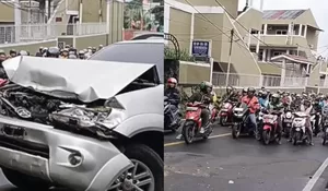 Cerita Istri Polisi Pemilik Mobil yang Menahan Truk Besar saat Meluncur ke Arah Pengendara Lain Akibat Gagal Nanjak di Jalanan Depok
