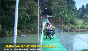 Jembatan Way Umbar Rampung, Anak Sekolah dan Ibu-ibu Tak Lagi Basah Kuyup Seberangi Sungai