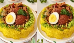 Resep Nasi Kuning dan Balado Telur Gurih Pedas dan Pulen, Cocok Jadi Hidangan Spesial