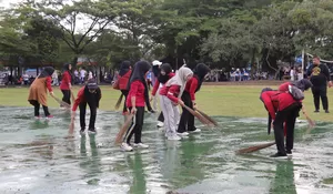 Kompak dan Sehat! ASN Ciamis dari Seluruh OPD Gelar Senam dan Bersih-Bersih Bersama