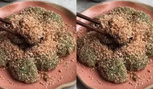 Streetfood Pontianak, Kaloci Mirip Mochy Jepang, Dihidangkan Dengan Taburan Kacang dan Wijen, Ini Dia Resep Cemilannya