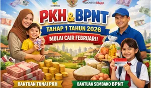 Hore! Bansos PKH dan BPNT 2026 Tahap 1 Cair Februari, Cek Nominalnya di Sini Ya!