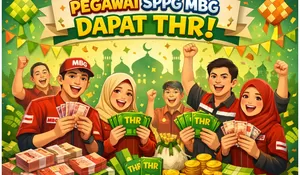 Hore! Pegawai SPPG MBG yang Jadi ASN Bakal Dapat THR Lebaran Idul Fitri