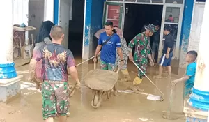 Hadir untuk Rakyat, TNI AD Pulihkan SD dan TK Terdampak Bencana di Tapanuli Selatan