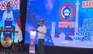 Di Rakornas KSPSI, Dasco Tegaskan DPR dan Pemerintah Kejar Target Selesaikan UU Ketenagakerjaan