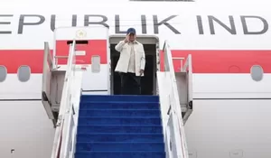 Bersama Seskab Teddy dan Bahlil, Presiden Prabowo Terbang ke Amerika Serikat untuk Bertemu dengan Trump