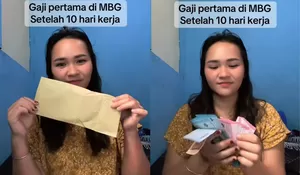 VIRAL! Relawan SPPG Pamer Gaji Pertama 10 Hari Kerja Dapat Rp1,3 Juta, Warganet Bandingkan dengan Gaji Guru Honorer