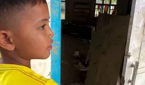 Pilu Bocah di Aceh Tengah yang Ingin Kembali Sekolah, Pasrah Bangunan Tertimbun Tanah Bekas Banjir: Kelasnya Dulu di Sini