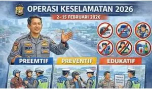 Operasi Keselamatan 2026 Dimulai 2 Februari sampai 15 Februari, ada 9 Pelanggaran Lalulintas yang Disasar.