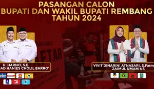 Inilah Visi dan Misi Pasangan Calon Bupati dan Wakil Bupati Rembang 2024