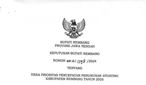 21 Desa di Rembang Jadi Prioritas Penurunan Stunting 2025, Ini Daftarnya