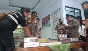 Razia Gabungan di Rembang: 8.420 Batang Rokok Ilegal Disita dalam Dua Hari