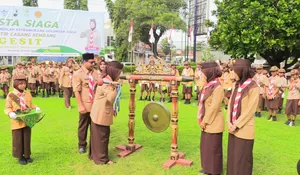 Pesta Siaga Pramuka Rembang 2025 Dibuka, Bu Mus: Jadilah Teladan dan Berani dalam Kebaikan