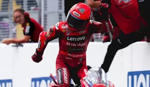 Marc Marquez Rayakan Kemenangan MotoGP Jerman dengan Tarian Viral Aura Farming, Netizen Heboh!