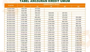 Berapa Cicilan Kredit Umum di Bank Rembang? Ini Daftar Lengkapnya