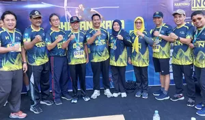 Bupati Rembang Harno Ikut Meriahkan Bhayangkara Run 2025, Ribuan Warga Tumpah Ruah di Mapolres