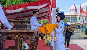 Ribuan Warga Padati Alun-Alun Rembang Saat Upacara HUT ke-80 RI