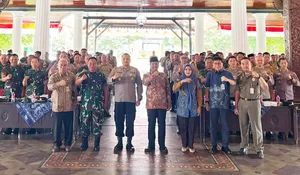 Apel Tiga Pilar di Rembang, Bupati Harno Ingatkan Pentingnya Soliditas TNI, Polri, dan Kepala Desa