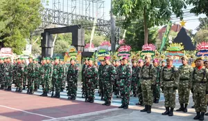 HUT TNI ke-80, Kodim 0720/Rembang Gelar Upacara Khidmat Dipimpin Mayor Inf Didik Jati