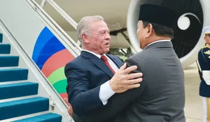 Momen Prabowo Jemput Raja Yordania Abdullah II, Satu Mobil Bareng ke Istana Merdeka