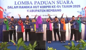 Ratusan ASN Meriahkan Lomba Paduan Suara KORPRI di Rembang