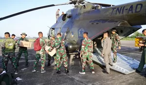 Jalur Darat Terputus, Kota Langsa Terima Bantuan 1,5 Ton via Helikopter