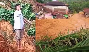 Pria di Sibolga Tak Henti Kumandangkan Azan pada Tempat Terakhir Melihat Istrinya yang Kini Hilang Tertimbun Longsor