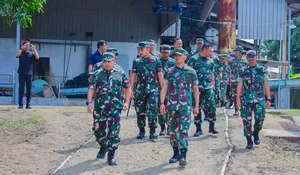 Kasdam IV/Diponegoro Tinjau Proyek Yonif 888 dan Koperasi Merah Putih di Rembang