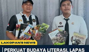 Perkuat Budaya Literasi, Lapas Kelas III Kotanopan Terima 100 Buku dari Perpusnas