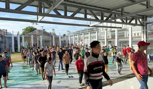 Lapas Kelas IIB Gunungsitoli Gelar Senam Pagi Bersama Pegawai dan Warga Binaan
