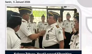 Kalapas Tahuna, Yosef Leonard Sihombing, Mengikuti Pelantikan dan Pengambilan Sumpah Jabatan