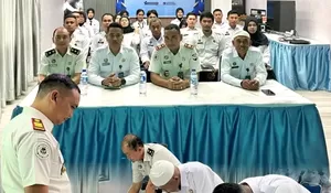 Rutan Tanjung Pura Ikuti Apel Bersama dan Penandatanganan Perjanjian Kinerja Tahun 2026