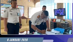 Secara Virtual, Rutan Sidikalang Mengikuti Penandatanganan Perjanjian Kinerja Tahun 2026