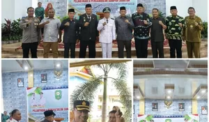 Kapolsek Tualang Hadiri Pelantikan PAW Penghulu Pinang Sebatang, Ajak Bersinergi Wujudkan Kamtibmas