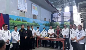 Lapas Kelas IIB Gunungsitoli Laksanakan Tes Urine, Seluruh Peserta Dinyatakan Negatif