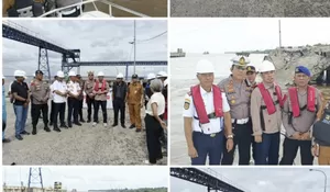Trestle Pelabuhan Umum Tanjung Buton Ambruk, Polres Siak Lakukan Monitoring dan Mitigasi Keselamatan
